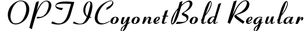 OPTICoyonetBold Regular font - OPTICoyonetBold.otf