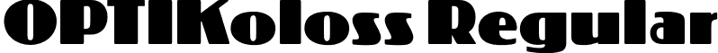 OPTIKoloss Regular font - OPTIKoloss.otf