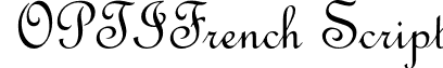 OPTIFrench Script font - OPTIFrench-Script.otf