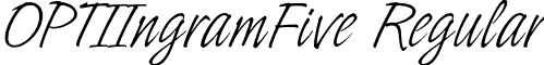 OPTIIngramFive Regular font - OPTIIngramFive.otf