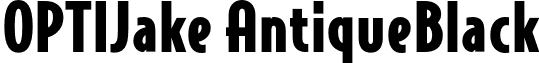 OPTIJake AntiqueBlack font - OPTIJake-AntiqueBlack.otf