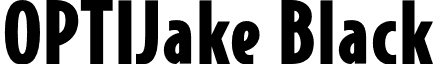 OPTIJake Black font - OPTIJake-Black.otf