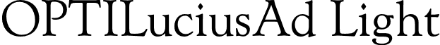 OPTILuciusAd Light font - OPTILuciusAd-Light.otf