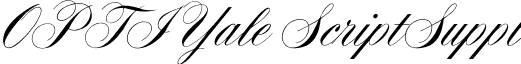 OPTIYale ScriptSuppl font - OPTIYale-ScriptSuppl.otf