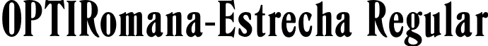 OPTIRomana-Estrecha Regular font - OPTIRomana-Estrecha.otf