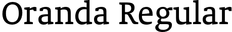 Oranda Regular font - OrandaBT-Roman.otf