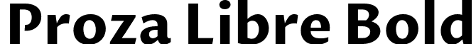 Proza Libre Bold font - ProzaLibre-Bold.ttf