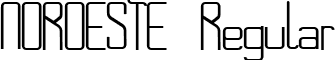 NOROESTE Regular font - NOROESTE-Regular.ttf