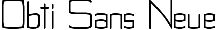 Obti Sans Neue font - Obti Sans - Mac.ttf