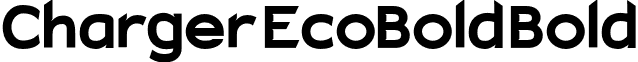 Charger EcoBold Bold font - ChargerEcoBold.otf