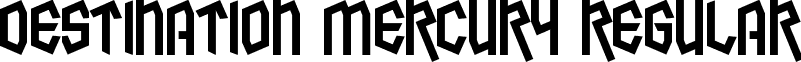 Destination Mercury Regular font - Destination Mercury.otf