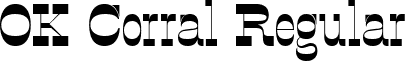 OK Corral Regular font - OK_Corral.ttf