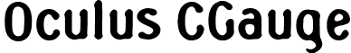 Oculus CGauge font - Oculus-CGauge.otf