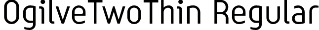 OgilveTwoThin Regular font - OgilveTwoThin.otf