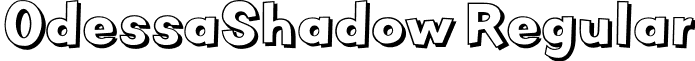 OdessaShadow Regular font - OdessaShadow.otf