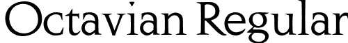 Octavian Regular font - Octavian.otf