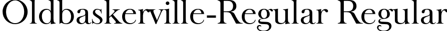 Oldbaskerville-Regular Regular font - Oldbaskerville-Regular.otf