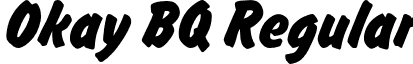 Okay BQ Regular font - OkayBQ.otf