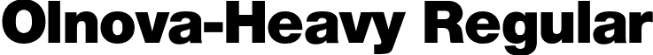 Olnova-Heavy Regular font - Olnova-Heavy.otf