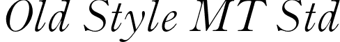 Old Style MT Std font - OldStyleMTStd-Italic.otf