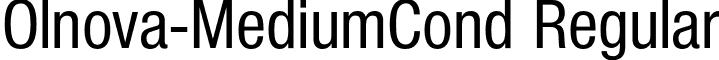 Olnova-MediumCond Regular font - Olnova-MediumCond.otf