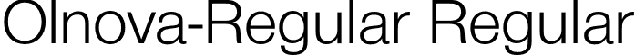 Olnova-Regular Regular font - Olnova-Regular.otf