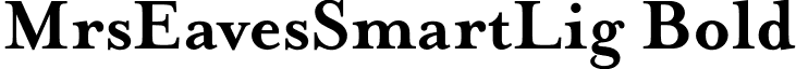 MrsEavesSmartLig Bold font - MrsEavesSmartLigBold.otf