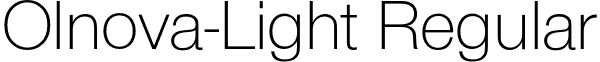 Olnova-Light Regular font - Olnova-Light.otf