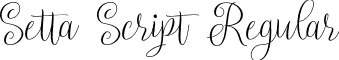 Setta Script Regular font - Setta Script.otf