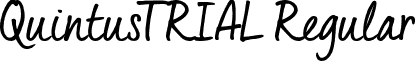 QuintusTRIAL Regular font - Quintus_R_trial.otf