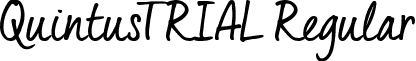 QuintusTRIAL Regular font - Quintus_R_trial.ttf