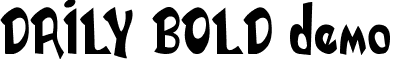 DAILY BOLD demo font - DAILY_BOLD_demo.otf