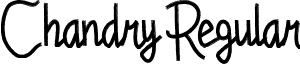Chandry Regular font - Chandry.ttf