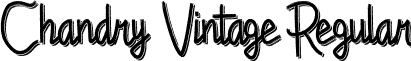 Chandry Vintage Regular font - Chandry Vintage.ttf