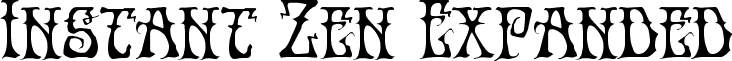 Instant Zen Expanded font - instantzenexpand.ttf