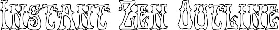 Instant Zen Outline font - instantzenout.ttf