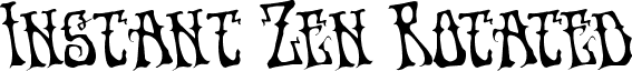 Instant Zen Rotated font - instantzenrotate.ttf