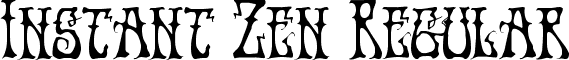 Instant Zen Regular font - instantzen.ttf