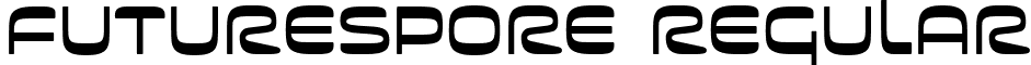 Futurespore Regular font - futurespore.ttf