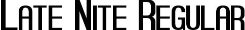 Late Nite Regular font - Late Night.ttf