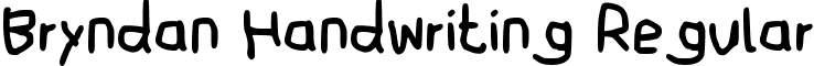 Bryndan Handwriting Regular font - Bryndan_Handwriting.ttf