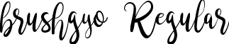 brushgyo Regular font - brushgyo_personal_use.ttf