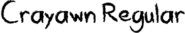 Crayawn Regular font - Crayawn.ttf