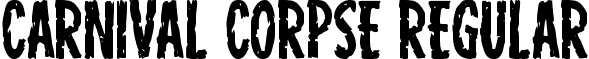 Carnival Corpse Regular font - carnivalcorpse.ttf