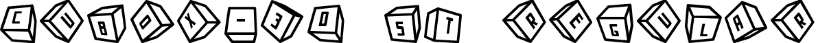 Cubox-3D ST Regular font - Cubox-3D_ST.ttf