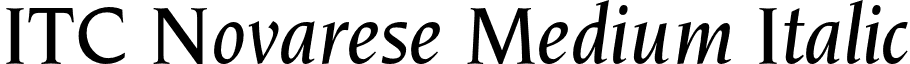ITC Novarese Medium Italic font - Novarese-MediumItalic.otf