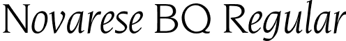 Novarese BQ Regular font - NovareseBQ-BookItalic.otf