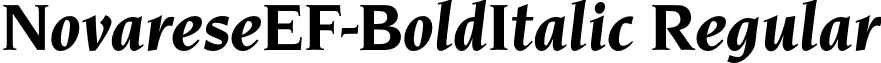 NovareseEF-BoldItalic Regular font - NovareseEF-BoldItalic.otf