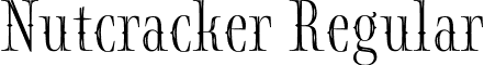 Nutcracker Regular font - Nutcracker.otf