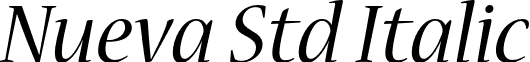 Nueva Std Italic font - NuevaStd-Italic.otf